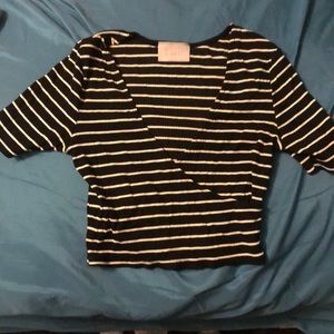 Striped crop top